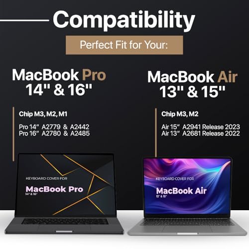 Kuzy K-1254.KOREAN Korean Macbook Pro Keyboard Cover 2024 2023 2022 14 Inch 16 Inch M3 M1 M2 Macbook Air Keyboard Cover 15 Inch 13.6 Inch Silicone Skin Ultra Thin thumb #5