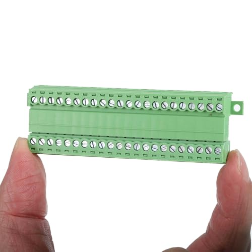 MECCANIXITY Screw Terminal Block Connector 22Pin 3.81mm Pluggable Electronic Component Electronic 300V 8A for Socket Panel Circuit Board Mount
