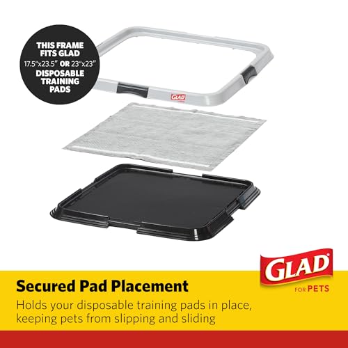 Glad FF29319 For Pets Puppy Potty Training Pad Holder For Disposable Pads - Puppy Potty Tray, Dog Potty Training Tools thumb #2