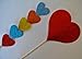 Mustache on a Stick Heart Series Photo Booth Party Props Weddings Birthdays