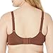 Amazon Essentials Women's Full Cover Microfiber Bra with Underwire and Support, Pack of 2, Chocolate/Red, 36B