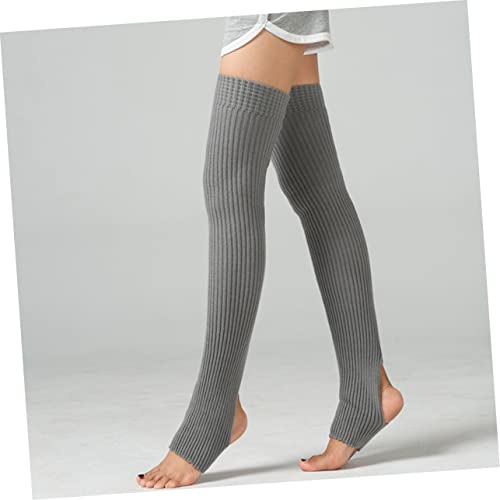 BESPORTBLE Adult Ballet Dance Socks Long Patterned Footless Warmers for Women and Girls Stretch Knit Sports Leg Warmers for Dance and Yoga3