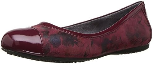 SoftWalk Women's Napa Ballet Flat, Dark Red 5 M US