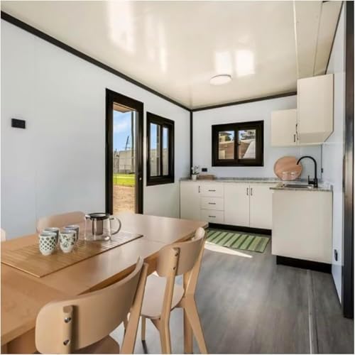 Tiny HomesTo Live in for Adults ,20FT 40FT Prefabricated Modular Expandable Exfoldable Container House with 2 3 Bedroom and 1 Fully Equipped Kitchen and Bathroom for Holiday Homes Temporary Offices - Image 4