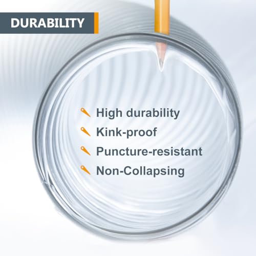 POWERTEC 12,7 cm x 3 m Staubsammelschlauch, 12,7 cm Staubsammelschlauch für Holzbearbeitung und Holzwerkstatt-Staubsammelsystem (70220)