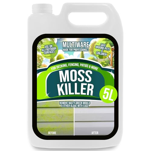 MultiWare Patio Cleaner | Moss Killer For Paths And Drives | Algae Remover | Spray And Walk Away Patio Cleaner | Spray And Leave | Safe To Use With Pets | 5L Makes 20L (1)