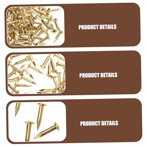 Clavos para muebles con cabeza redonda de cobre puro 285 piezas para manualidades miniatura 4