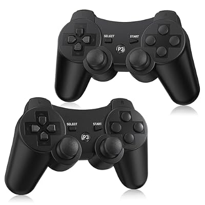 Yinjie 2 Pack Wireless Controller for PS3, Compatible with Playstation 3