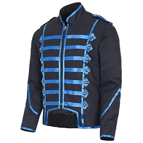 Men's Military Marching Band Drummer Jacket Gothic Steampunk Costume for Halloween2