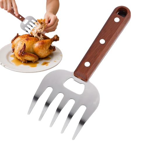 Ancsttu Fleischzerfaserer Krallen Ergonomisch,Einfach Zerfasern Pulled Pork Zangen | Edelstahl Grillgabel Für Rind Fleisch Schreddern Grillen Vater Restaurant Huhn