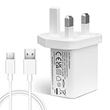ANLINK Adaptateur de prise USB 5 V 2 A 10 W et câble de type C de 5 m, rallonge USB A vers USB C, câble de charge et de synchronisation de données pour appareils photo à port USB C, téléphones, Nintendo Switch et autres appareils