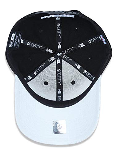BONE 9FORTY HIGH CROWN NFL OAKLAND RAIDERS ABA CURVA SNAPBACK PRETO New Era