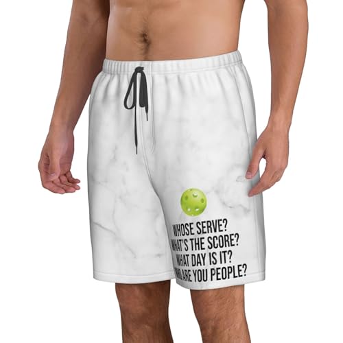 HILLBACK Funny Pickleball Gifts Men's Mesh Basketball Shorts Hiking Shorts Summer Shorts Athletic Gym Workout Shorts -3