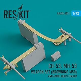 Reskit RSU72-0011 - 1/72 â€“ CH-53, MH-53 Weapon Set (Browning M50)
