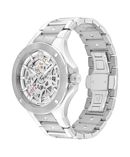 Movado S.E. Men’s Automatic Watch – 43.5 mm Stainless Steel, Bracelet, Self-Winding, Elegant Luxury Timepiece, Gift for Him2