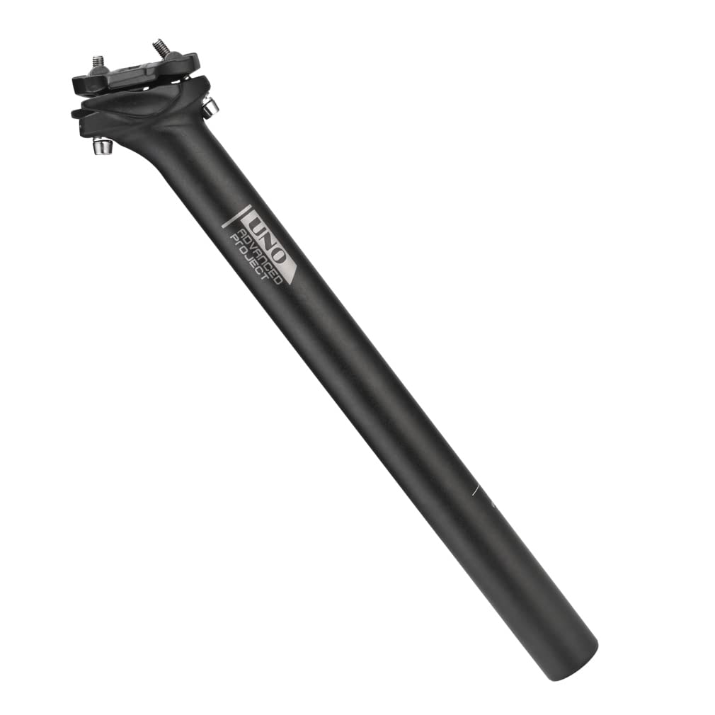 FOMTOR Aluminium Bike Seatpost, 30.9mm x 350mm, Black, Mountain Bike, Adjustable Angle for MTB Road, BMX