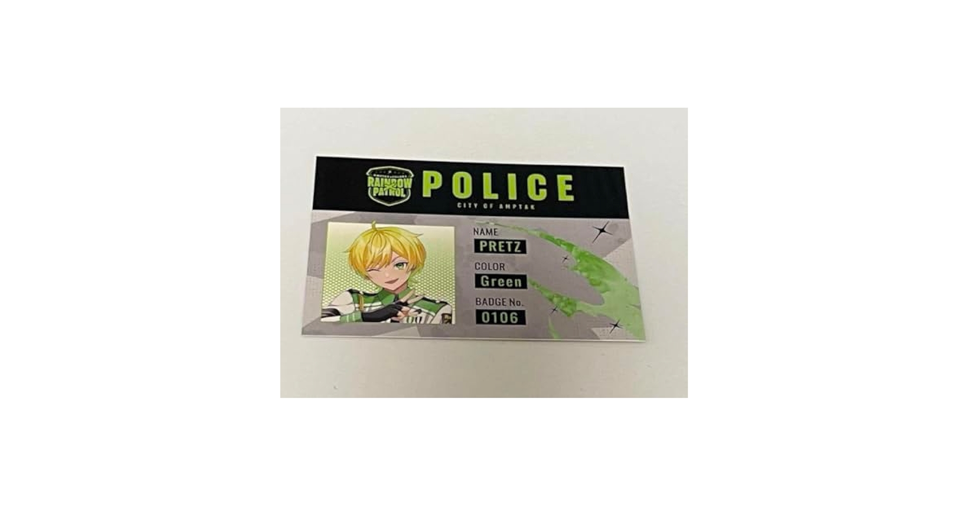 AMPTAKxCOLORS ぷりっつ アニメイト ID警察風カード Amazon.co.jp: AMPTAK×COLORS ぷりっつ RAINBOW×PATROL 警察ID風