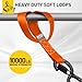 AUGO Heavy Duty Soft Loops –Pack of 6-1.5” x 17” Tie Down Anchor Straps for Use w/Ratchet Strap Hooks – 3000Lb Load Capacity & 10,000Lb Break Strength – Great for Motorcycle, Bike, Roof Rack, Etc.