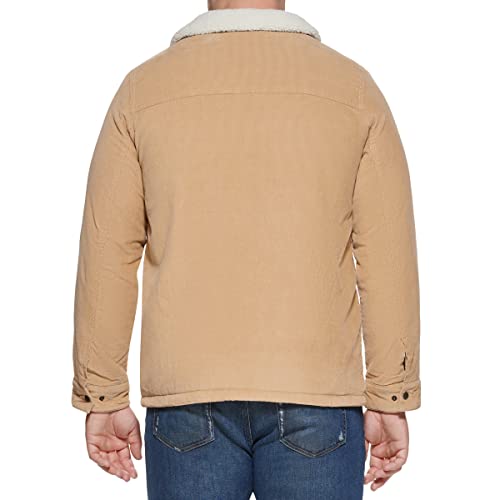 Levi's Mens Corduroy Sherpa Trucker Denim Jacket, Tan, Small Us #TOP2
