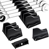 KOROICK 42-Tool Magnetic Wrench Organizer, Customizable Wrench Organizer Set for Tool Box, Wrench Holder for Tool Drawer Storage (BLACK, 42 PCS)