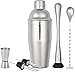 ZFQZKK Koktajl Shaker Set 6 Sztuka Zestaw Bartender 25 Oz Martini Shaker Zestaw Z Jigger Miarki i Mieszanie Łyżka Muddler shakery do koktajli