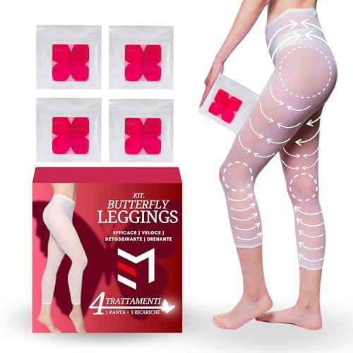 Estetica Le Muse Kit de mallas anticelulíticas drenantes para mujer (4 tratamientos completos + 3 recargas)