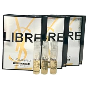 Yves Saint Laurent YSL LIBRE L’ABSOLU PLATINE Sample Women Perfume Spray Trial Size Partially Filled Vials 1.2 ml / 0.04 oz (Set of 3) – 6898