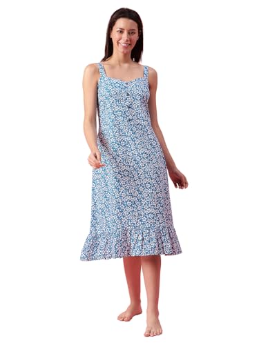 Image of Women Printed Cotton Nighty Nightdress Maxi S /M /L /XL /2XL.