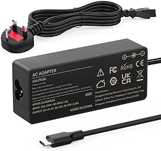 45W USB C Charger, Chromebook Laptop Charger for HP Chromebook, Acer Chromebook, Asus Chromebook, Lenovo Chromebook, Dell Chromebook, Samsung Chromebook, Google Chromebook Type-C Power Adapter