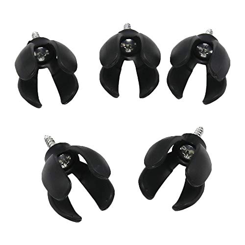 Histar 5Pcs Golf Ball Pick Up Retriever 4-Prong Golf Ball Retriever Black #TOP6