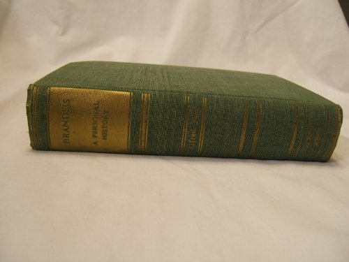 Brandeis: The Personal History of an American I... 0836959884 Book Cover