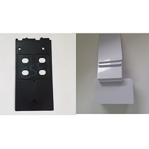 Pvc Id Card Starter Kit - 50 Platinum Inkjet Pvc Cards & Pvc Card Tray For Canon Ip/Mp/Mg Printers #TOP10