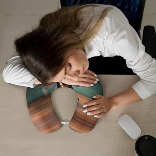 Almohada de espuma viscoelástica tamaño único cuello U miniatura 7