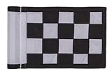 Golf City Products Checkered Mini Golf Flag with Tube Insert - Putting Green Flags are 8