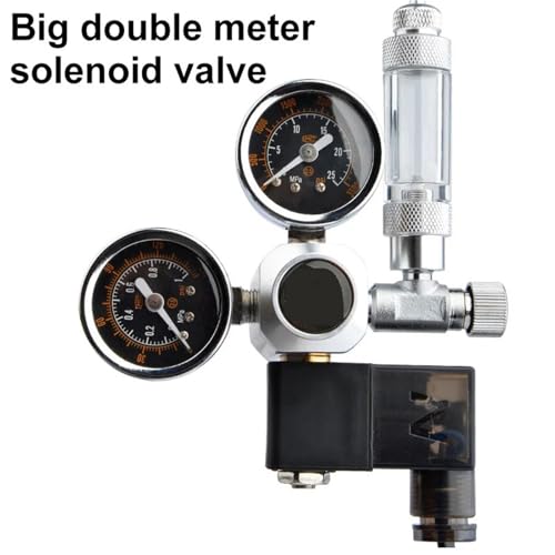 Solénoïde régulateur CO2 aquarium avec clapet anti-retour et prise US 110V G5/8