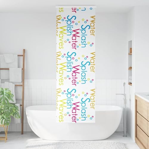 Gecheer Shower Roller Blind with Cassette 70x240 cm Fabric Width 66 cm shower curtain Model4015031