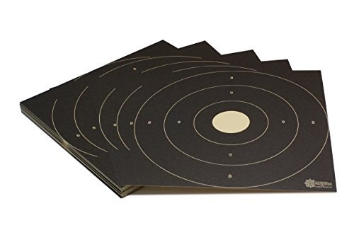 Cible tir carton 26x26 cm Bullseye Target sans déchirure chamois