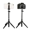 GLASSNOBLE Selfie Rek, 1Set Draagbare Draadloze -compatibele Afstandsbediening Selfie Stick Statief Zwart