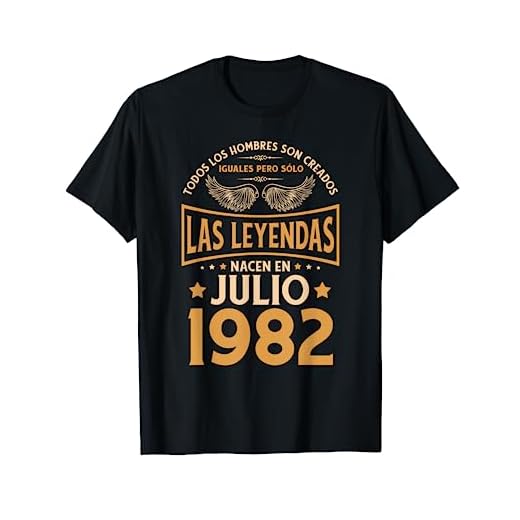 Cumpleaños Hombre Regalos Las Leyendas Julio 1982 Camiseta