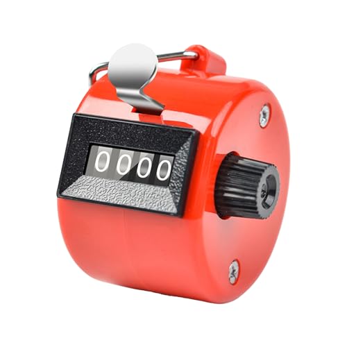 Portable Counter Handheld Counter For Coaching Knitting Hand Mechanical Counter 4 Digit Number Count Clickers