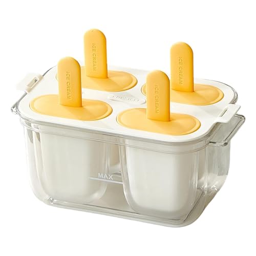 Moule À Crème Glacée, 4 Cavités À Dégagement Facile, Anti-adhésif, Anti-goutte, Accessoire De Machine À Friandises Glacées, Outil De Cuisine D'été,...