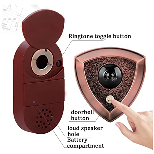 Door Viewer, Security Viewer For Home Office Hotel, Rugged Swivel Cover,Copper,Thick 65-100 #TOP5