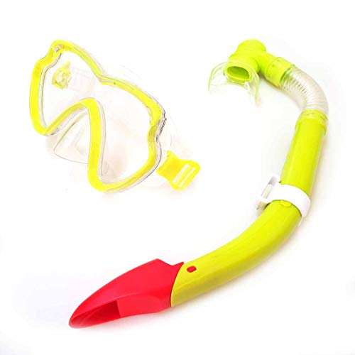 Kit Mergulho Ax Esportes C/ Máscara E Snorkel Amarelo Fa521