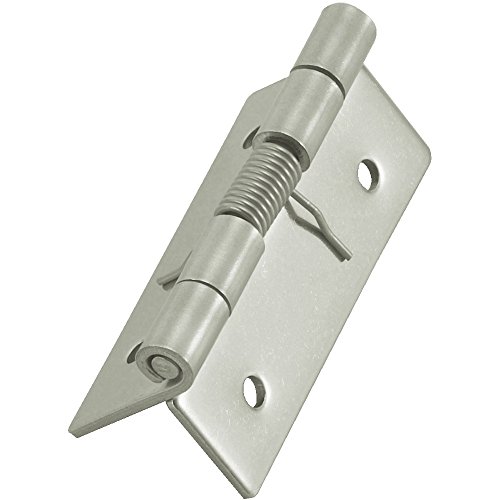 Spring Hinge, Steel, 3-1/2 in H, 3-1/2 in W
