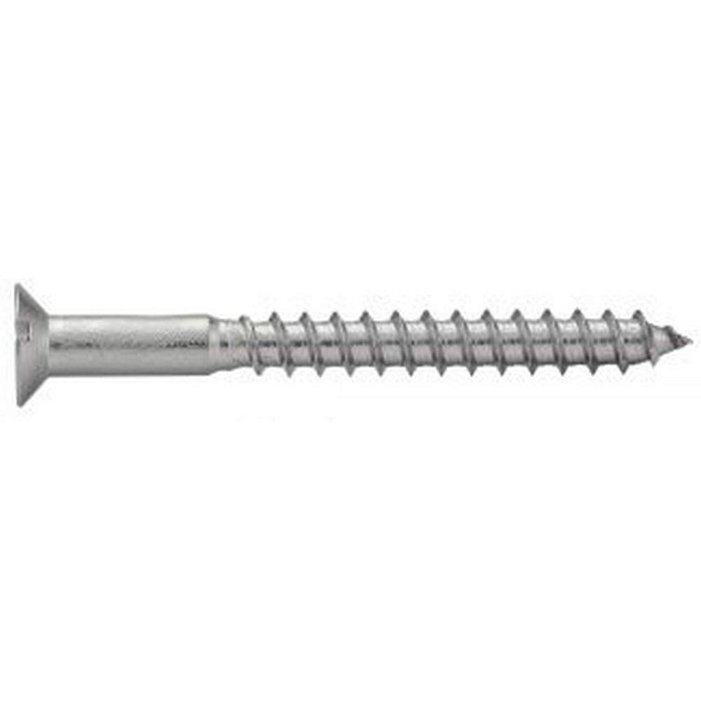 200 tornillos de cabeza avellanada para madera (A2, acero inoxidable, 6 x 50, DIN 97)