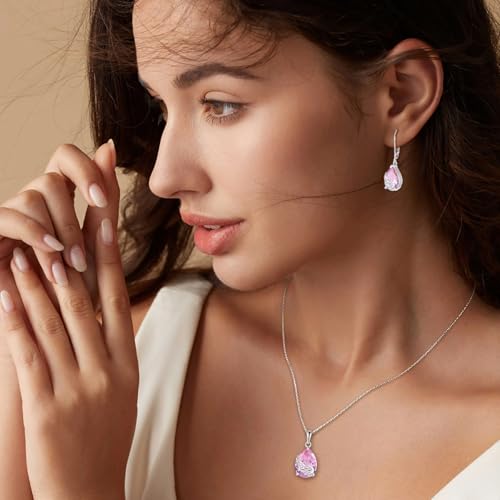 Guardian Angel Wings Dangle Drop Earrings 925 Sterling Silver Teardrop Leverback Earrings Birthstone Jewelry Gifts for Women3