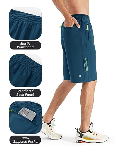 Shorts atléticos masculinos de academia de 17,78 cm shorts de treino masculinos de caminhada shorts