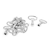 uxcell Cupboard Train Triangle Socket Spanner Key 12pcs for 8mm Panel Lock