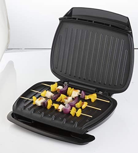 George Foreman Family 5-Portion(510 sq cm plate) Grill 23420 - Black