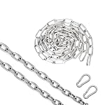 huoanpo – 2m Kette Edelstahl 3mm Edelstahlkette, Chain Karabiner, Kett